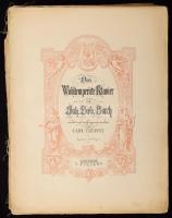 Kottafüzet: Das Wohltemperierte Klavier von Joh. Seb. Bach. von Carl Cerny szétvált fűzéssel