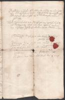 1775 Ortokocsi osztályos egyezség levele (Otrocok, SK)