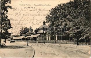 1909 Budapest XIV. Városliget, Fővárosi pavilon, étterem és kávéház (EK)