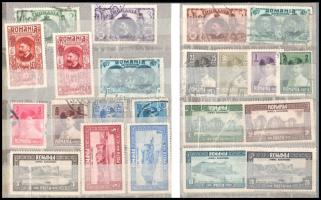 Románia 1906-1928 200 db klf bélyeg berakólapon (több mint Mi EUR 140.-)