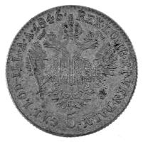 Ausztria 1846A 5kr Ag "I. Ferdinánd" T:AU patina / Austria 1846A 5 Kreuzer Ag "Ferdin...