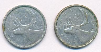 Kanada 1955. 25c Ag + 1960. 25c Ag T:VF
Canada 1955. 25 Cents Ag + 1960. 25 Cents Ag C:VF
Krause K...