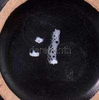 Iparművész kínáló, jelzett, kis kopással, 18x18 cm