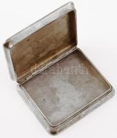 Ezüst (Ag) szelence. Jelzett, gilosált díszítéssel, 175 g 10x8x2 cm