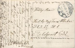 1918 Első világháborús, valószínűleg az olasz fronton készült fénykép egy lerombolt városrészről / W...