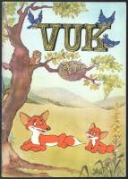Fekete István: Vuk. Képregény. Dargay Attila, Imreh István, Tarbay Ede rajzfilmje nyomán szövegét Rigó Béla, rajzait Bakai Piroska és Radvány Zsuzsa készítette. Bp., 1982., Filmstúdió. Kiadói papírkötés, kissé kopott borítóval, a gerincen kis sérüléssel.