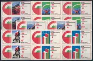 1975 Felszabadulás vágott ajándék négyestömbök (25.000) / Mi 3026-3030 imperforate blocks of 4, present of the post