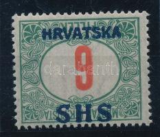 SHS 1918 Portó 6f bélyeg fordított felülnyomattal, Bodor vizsgálójellel. Certificate: Zrinjscak