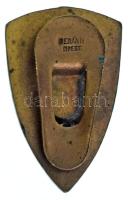 ~1930. "Országos Frontharcos Szövetség" zománcozott bronz gomblyukjelvény, fehér zománc, h...