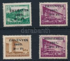 1957-1960 4 db Érvényes / Meghatalmazás bélyeg