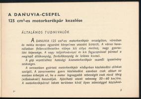 125 cm3-es "D"-Csepel motorkerékpár kezelése. Bp., 1956, Műszaki, 77+3 p. Kiadói haránt-al...