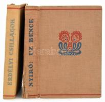 2 db Erdélyhez kapcsolódó kötet: Nyirő József: Uz Bence. Bp., 1936. Révai. Kiadói egészvászon-kötésben, sérült gerinccel. + Erdélyi Csillagok. Arcok Erdély szellemi multjából. Kolozsvár, é.n., Erdélyi Szépmives Céh díszkiadása. Kiadói egészvászon-kötésben.