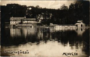 1918 Szovátafürdő, Baile Sovata; Medve-tó / Lacul Ursu / lake, spa. photo (EK)