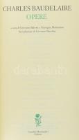 Baudelaire, Charles: Opere. Milánó, 1999, Arnoldo Mondadori. Kiadói műbőr kötés, papír tokban, szép ...