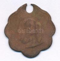 1897. "Ebadójegy - Nagyvárad" bronz kutyabárca "664" sorszámmal T:VF,F