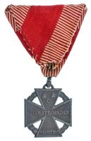 1916. "Károly-csapatkereszt" Zn kitüntetés mellszalagon T:AU Hungary 1916. "Charles T...