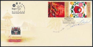 2012 Kalocsa FDC a tervező aláírásával