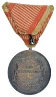 1914. "Ferenc József I. osztályú Ezüst Vitézségi Érem" peremén jelzett Ag kitüntetés erede...