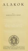 Kosztolányi Dezső: Alakok. Molnár C. Pál illusztrációival. Bp., [1929], Kir. M. Egyetemi Nyomda, 144+(2) p. Első kiadás. Kiadói aranyozott egészvászon-kötés,