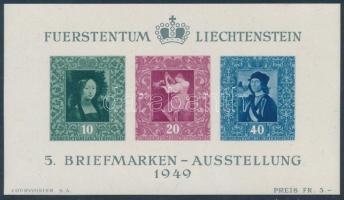 Liechtenstein 1948 Mi block 5 (Mi EUR 140,-)