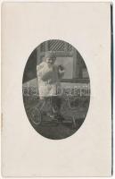 1930 Orsova, kisgyerek triciklivel / child with tricycle. photo