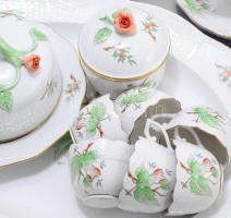 Herendi Hecsedli mintás 102 darabos étkészlet, teás készlet, kávés készlet összeállítás. 12 darab na...