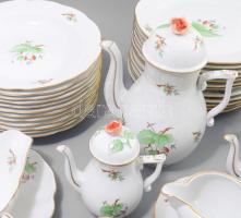 Herendi Hecsedli mintás 102 darabos étkészlet, teás készlet, kávés készlet összeállítás. 12 darab na...