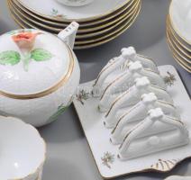 Herendi Hecsedli mintás 102 darabos étkészlet, teás készlet, kávés készlet összeállítás. 12 darab na...