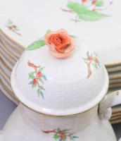 Herendi Hecsedli mintás 102 darabos étkészlet, teás készlet, kávés készlet összeállítás. 12 darab na...