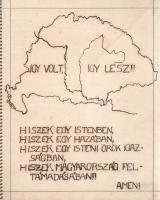 [Kézirat] Földrajz jegyzetek. Szentes Edit II/Á. osztályos növendék kézírásos, színes térképekkel gazdagon illusztrált földrajzórai füzete (1936-1937). [Hely nélkül], 1936-1937. Terjedelme [50] levél. Szentes Edit gimnáziumi tanuló kézzel vonalazott, színes térképvázlatokkal gazdagon illusztrált földrajzfüzete emlékezetes bepillantást nyújt a hazai földrajzoktatás korabeli világába. A heti két órában tartott földrajzórák 1936 őszi-téli félévében Európa országainak legfontosabb természet- és gazdaságföldrajzi adatait ismertették. A füzet a Magyar Hiszekegy szövegével indul, melyet a történelmi Magyarország térképe kísér. Füzetünk alighanem római katolikus tanintézetben készült, erre utal az Európa általános jellemzésének vallási adatolásából való részlet, mely a 200 millió főt kitevő katolikus felekezet országai közé sorolja Magyarországot. A Cholnoky Jenő ismeretterjesztő hatását mutató földrajzórák először általánosságban tárgyalják a kontinens geológiai és meteorológiai szerkezetét (térképekkel), majd az ötödik órától az egyes országok ismertetése következik, államformája, főbb városai, főbb vizei, felszínformája, éghajlata és korabeli lakossága adatolásával, mely információkat a gazdasági részletek követik, első helyen mezőgazdasága és állattenyésztése, erdőgazdálkodása, majd ásványkincsei, ipara és kereskedelme és természetesen vasútvonal-hálózata részleteivel. Jellemző részlet a Jugoszlávia-ismertetésből: ,,Montenegró (Csernagóra). Legkisebb tartomány. Felszíne: kopár mészkőhegyek. Termelése: kevés, a szükségletet sem fedezi. Állatok: kecske. Lakossága: kevés, műveltségben elmaradott, harcias, szabadságszerető. Gazdasági jelentősége: csekély. Városai: Centinje, Podgorica&quot;. A történelmi vagy gazdasági, hatalmi szempontból fontosabb országok bővebb kifejtést kapnak: Jugoszlávia alkotóelemeiből Horvát-Szlavónország egy teljes óra anyaga, a baráti Olaszország, illetve a hatalmi szempontból kihagyhatatlan Franciaország, illetve Oroszország több órányi kifejtést kapnak. (Szerzőnk alighanem hiányzott Németország tárgyalása idején.) Az órai anyagot további 16 egész oldalas, kézzel rajzolt, színes vaktérkép kíséri a fontosabb államokról. Jó állapotú spirálozott füzet, védőborítóban, az első fedőborítón kézzel feliratozott címkével.