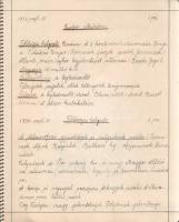 [Kézirat] Földrajz jegyzetek. Szentes Edit II/Á. osztályos növendék kézírásos, színes térképekkel ga...