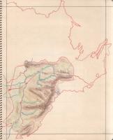 [Kézirat] Földrajz jegyzetek. Szentes Edit II/Á. osztályos növendék kézírásos, színes térképekkel ga...