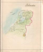 [Kézirat] Földrajz jegyzetek. Szentes Edit II/Á. osztályos növendék kézírásos, színes térképekkel ga...