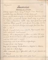 [Kézirat] Földrajz jegyzetek. Szentes Edit II/Á. osztályos növendék kézírásos, színes térképekkel ga...