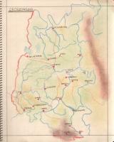 [Kézirat] Földrajz jegyzetek. Szentes Edit II/Á. osztályos növendék kézírásos, színes térképekkel ga...