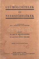 Bircher-Benner, Maximilan - Birchner, Max Edwin:  Gyümölcsételek és nyersfőzelékek. A táplálkozás, mint természetes gyógytényező. Budapest, [1941]. Novák Rudolf és Társa Tudományos Könyvkiadóvállalat (Gyarmati és Bősz ny.) 45 + [3] p. Maximilian Birchner-Benner (1867-1939) svájci orvos és dietetikus, a teljes értékű táplálkozás úttörője, elsőként ismerte fel az élelmiszeripari eljárások káros hatásait, illetve kritizálta a pusztán kalória-elemzésre szorítkozó diétázást. A vízkúrát és a dietetikát tanulmányozó Birchner később Svájcban magánklinikát nyitott, mely az egészséges táplálkozás és a sok mozgás kiváltotta méregtelenítés elvein alapult. Tisztelői és páciensei közé olyan híres személyek tartoztak, mint Rainer Maria Rilke, Hermann Hesse, Mahátma Gandhi és Thomas Mann (utóbbi a Birchner-klinikán szerzett élményeit felhasználta ,,A varázshegy" című regényéhez). A neves dietetikai és természetgyógyászati szakember dolgozata elsősorban a nyers gyümölcs- és zöldségfogyasztás fontossága mellett érvel, a kötet ételreceptjeinek többségét a szerző fia, a szintén orvosként dolgozó Max Edwin Birchner írta. A mű első magyar fordítása 1934-ben jelent meg, példányunk a második, javított kiadásból való. Horváth 135. Fűzve, enyhén sérült, enyhén foltos kiadói borítóban.