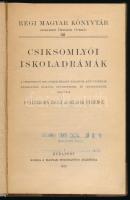 Alszeghy Zsolt - Szlávik Ferenc: Csíksomlyói iskoladrámák. Régi Magyar Könyvtár 32. A csíksomlyói sz...