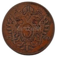 1799B 3kr Cu "I. Ferenc" T:VF / Hungary 1799B 3 Kreuzer Cu "Francis I" C:VF Husz...