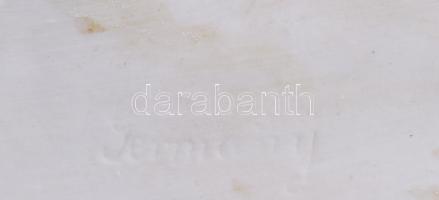 cca 1900, 2 darab német porcelán baba, jelzett, kopott, h: 10 cm, 18 cm