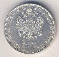 Ausztria/magyar verdejel 1859B 1/4Fl Ag T:2