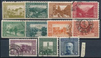 1906 11 db bélyeg vegyes fogazással / mixed perforation