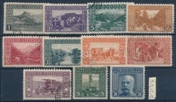 1906 11 db bélyeg vegyes fogazással / mixed perforation