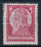 1929 Szent István 8f papírránccal