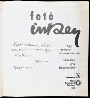 Fotó Inkey. Egy fényképész visszaemlékezései. DEDIKÁLT! 1993, Pelikán Kiadó. Kiadói papírkötés, jó á...