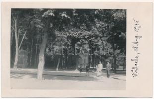 1935 Előpatak, Valcele; fürdő sétány / spa promenade. photo