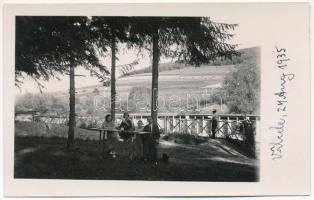 1935 Előpatak, Valcele; fürdő vendégek / spa guests. photo