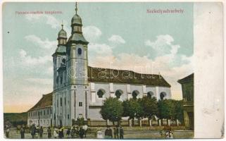 Székelyudvarhely, Odorheiu Secuiesc; Ferenc-rendiek temploma. Sterba Ödön kiadása / Franciscan church (fl)