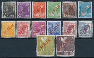 1949 Mi 21-34 minden érték vizsgálójellel / each stamps are signed (Mi EUR 1.400,-)