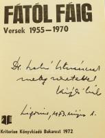 Kányádi Sándor: Fától fáig. Versek, 1955-1970. Bukarest, 1972. Kriterion .Kiadói vászonkötésben, kis...