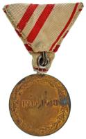 Ausztria 1932. "Osztrák Háborús Emlékérem" bronz kitüntetés eredeti mellszalagon, kardokka...